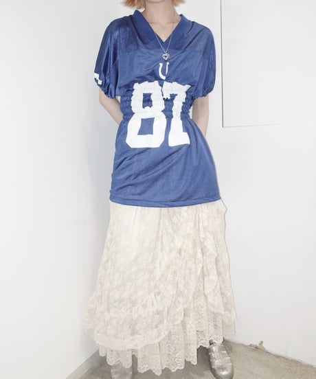 【RE;CIRCLE】 Shirring Football Shirt  /  250522-006