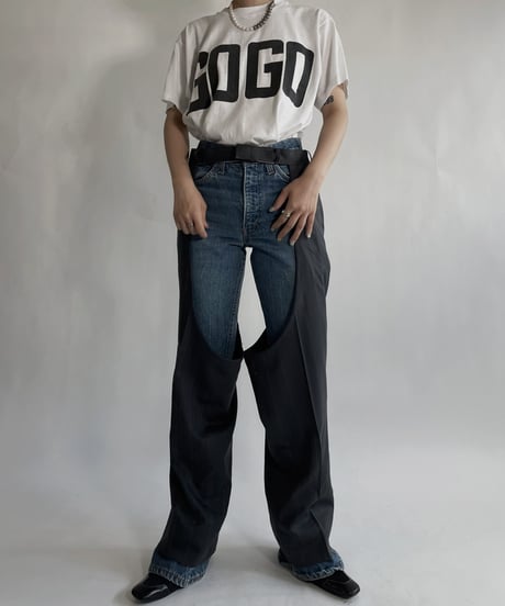 【USED】 Short Sleeved T-shirt "GOGO" / 220625-011