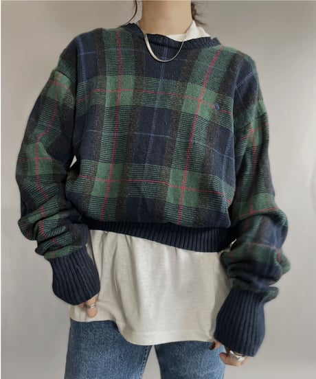 【USED】  Polo Golf Checked Knit / 221126-009
