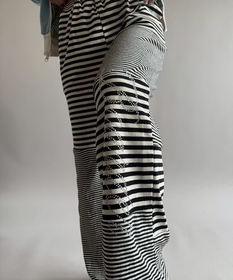 【RE;CIRCLE】 RE Border Easy Pants  /  250403-006