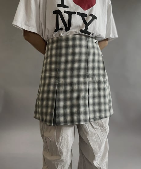 【USED 】Check Patterned Mini Skirt/ 240505-027