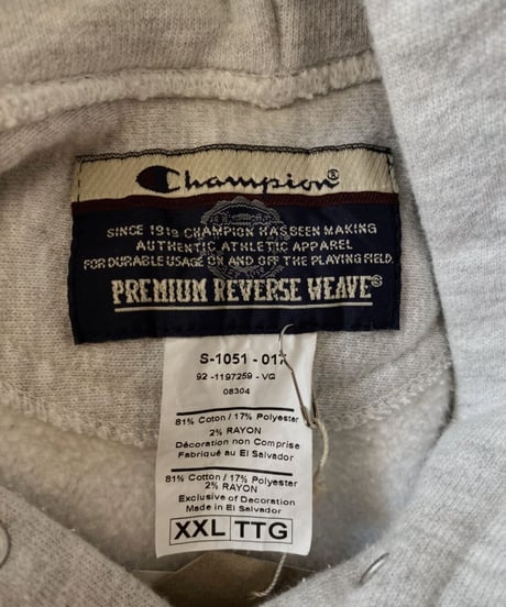 【USED】   Champion Reverse Weave Hoodie Diversified CPC/211007-054
