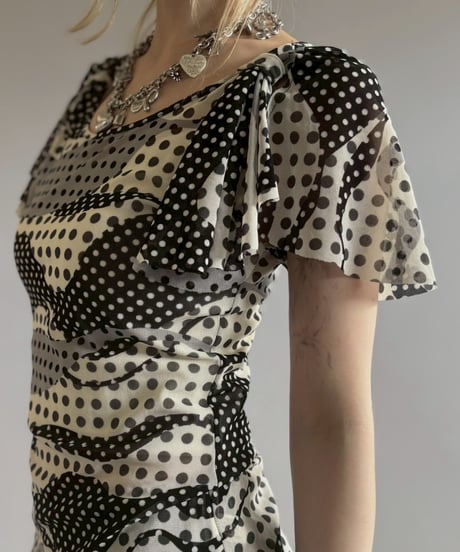 【USED】 Sheer Dot Pattern Tops / 2560613-029