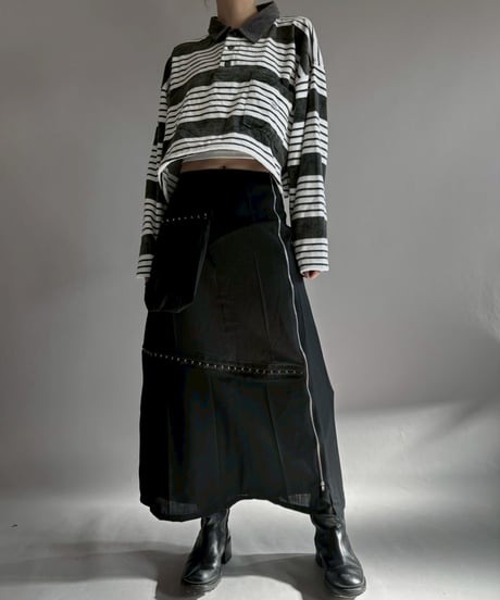【RE;CIRCLE】 RE Suit Asymmetry Long Skirt / 260129-011
