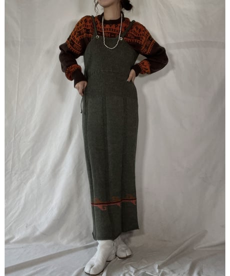 【USED】   Knit N/S One-piece  /211216-027