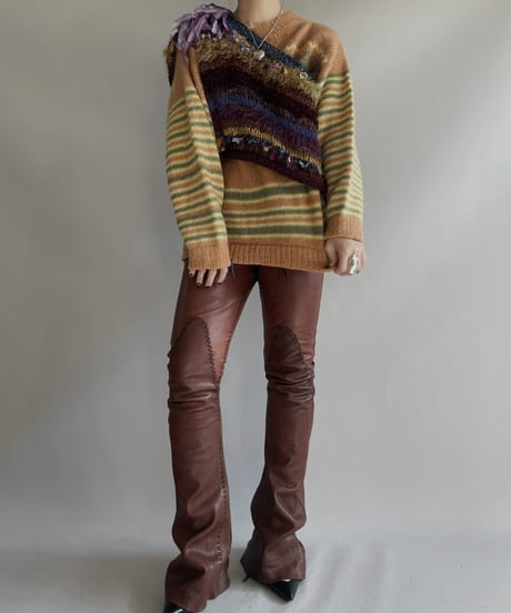 【USED】 Patterned Knit Vest 231209-012