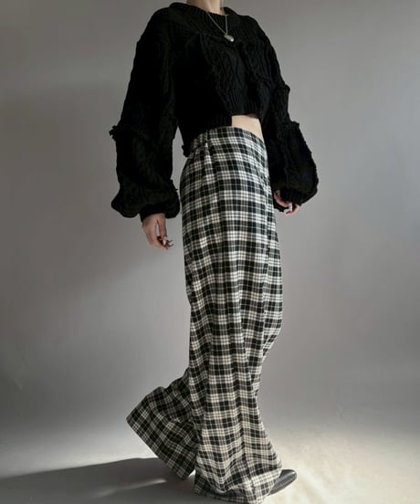 【RE;CIRCLE】 RE Aran Knit Patchwork Pullover Top / 251218-007