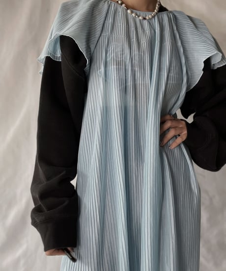 【USED】   Poly Pleats S/S One-piece/210926-002