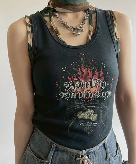 【USED】 Made in USA HARLEY-DAVIDSON Tank Top / 250524-010
