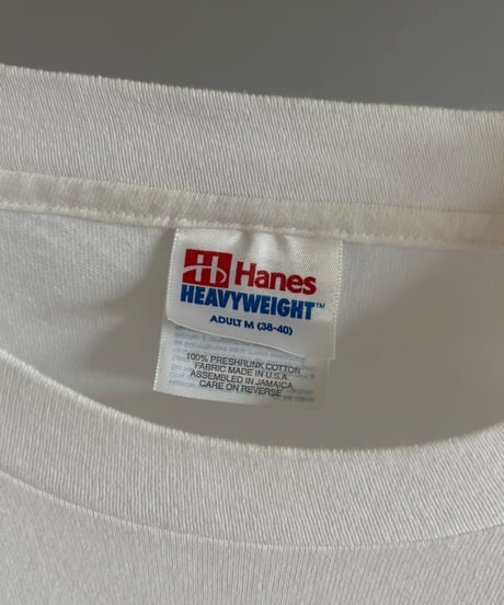 【USED】 97's Hanes American Football Newspaper T-Shirt / 260607-008