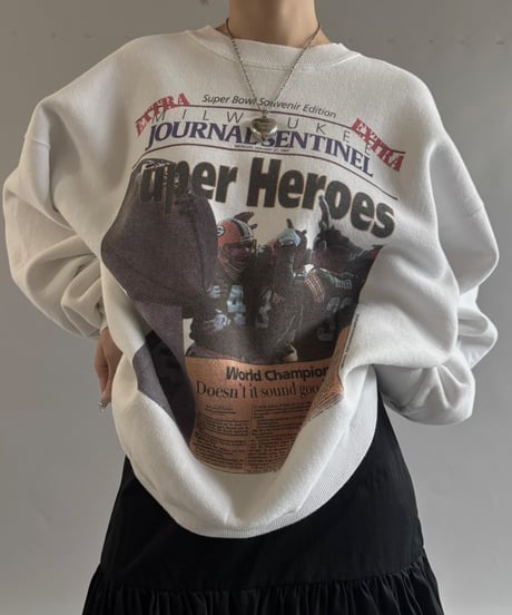 【USED】 90's Lee Super Heroes Sweat Top  /250927-020