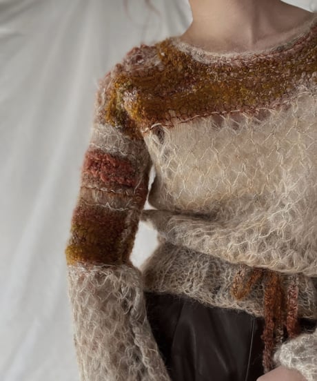 【USED】    Mohair Knit Top①/211216-002