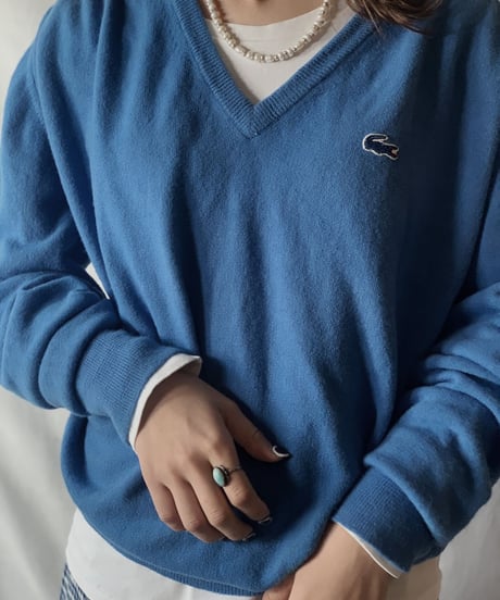 【USED】 Lacoste Knit Sweater① /210303-008