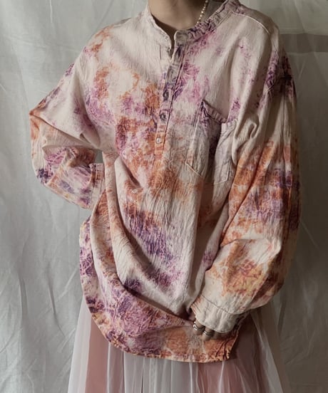 【USED】 Tie Dye Dyeing Mexican Top /210226-021
