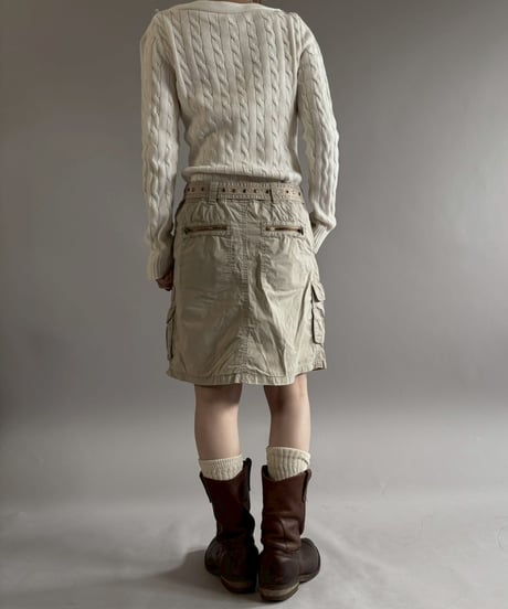 【USED】 Lauren Ralph Lauren Cotton Knit Top / 260221-022