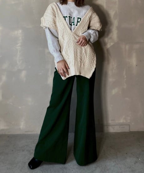【RE;CIRCLE】Cable Knit Vest ③ / 201112-027