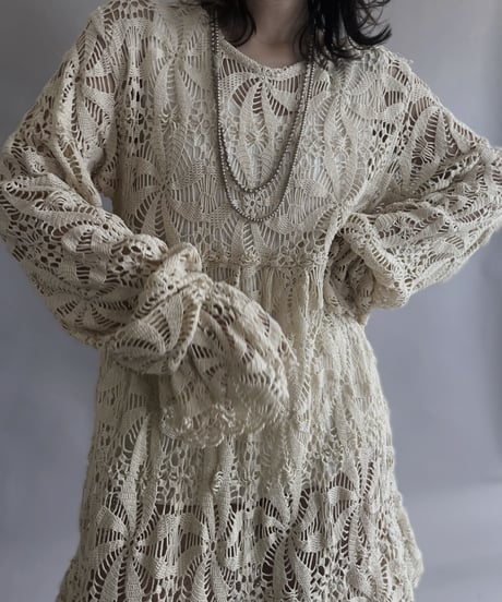 【RE;CIRCLE】 RE Crochet Lace One-piece / 230504-004