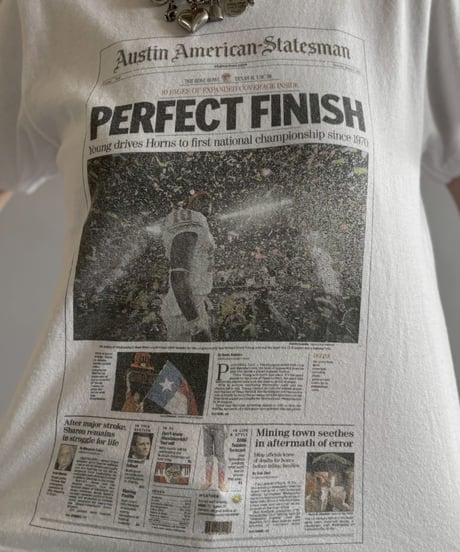 【USED】 RESIZED News Paper T-Shirt / 2560613-019