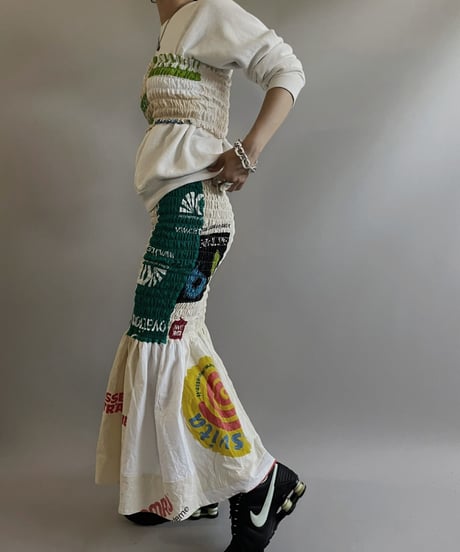 【RE;CIRCLE】RE Eco-Friendly Bag Shirring Skirt/ 230828-010