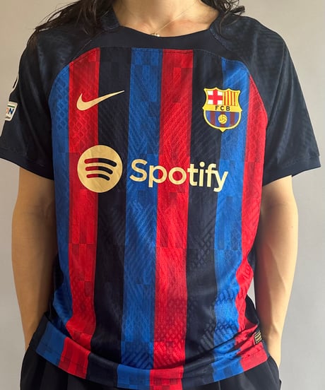 【USED 】Nike FC BARCELONA Soccer Shirt /240603-036