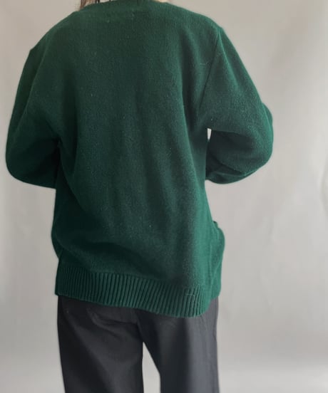 【USED】  Brian Macneil Sportswear Acrylic Knit Cardigan / 221008-010