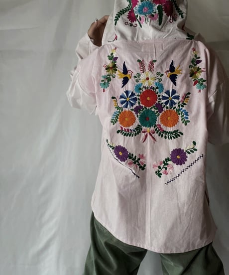 【RE;CIRCLE】 Remake Embroidery Ethnic Mexican Parker②/210906-018