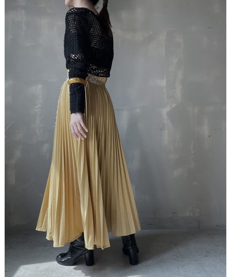 【USED】Poly Long Skirt/ 220319-016