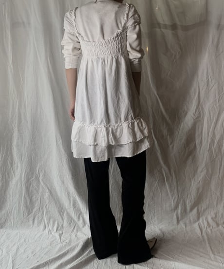 【USDE】 Ｗhite Cotton Camisole/210324-42