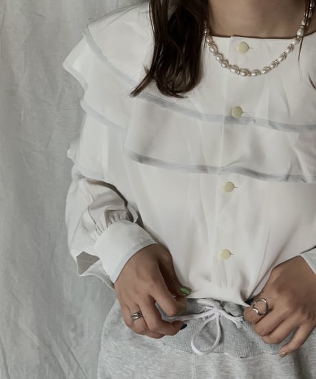 【USED】 White Blouse /210421-030