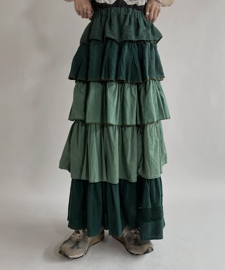 【RE;CIRCLE】 RE Indian Cotton Skirt / 220503-015