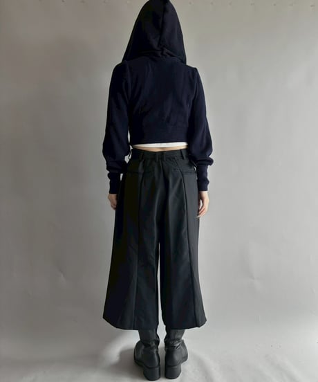 【RE;CIRCLE】 RE Hooded Acrylic Short Cardigan / 251016-005