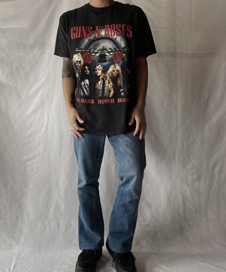 【USED】  S/S T-shirt GINS N' ROSE/210825-001