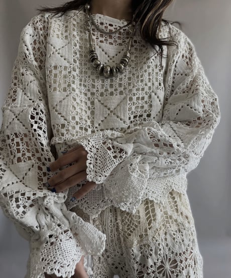 【RE;CIRCLE】 RE Crochet Kirikae Top / 230330-013
