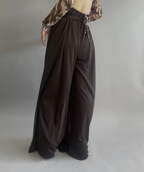 【USED】 Dressbarn Collection Sheer Wide Pants/24302-005