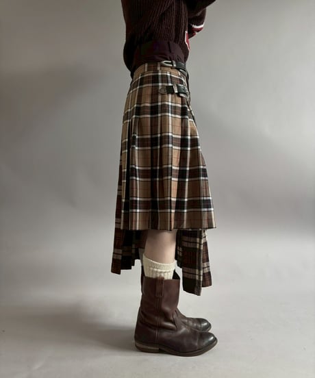 【RE;CIRCLE】 RE Kilt Long Skirt / 260108-002