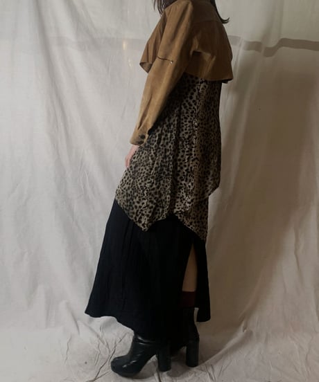 【USED】Cut Off Suede Shirt/210217-034