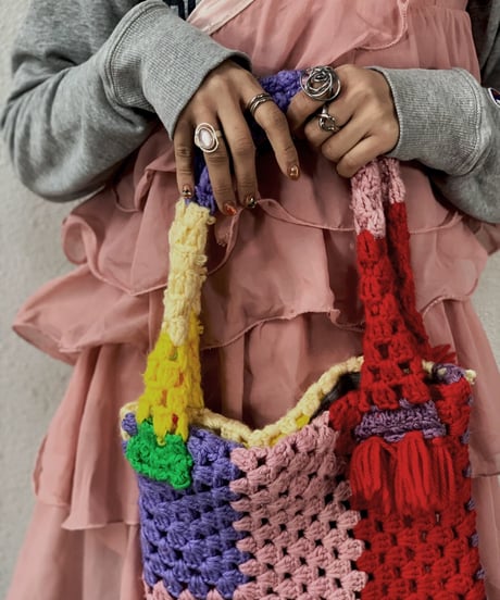 【RE;CIRCLE】 Granny Knit Bag ① /210125-0011