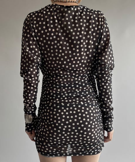 【USED】Dot pattern design top/250920-033
