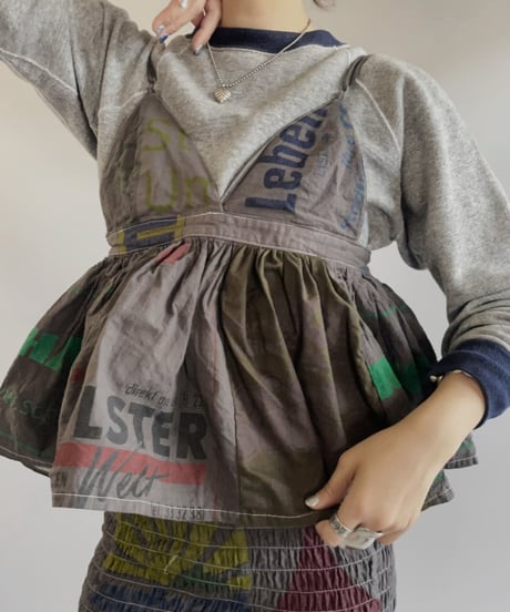 【RE;CIRCLE】RE Eco-Friendly Bag Camisole Bustier Gray / 230828-022