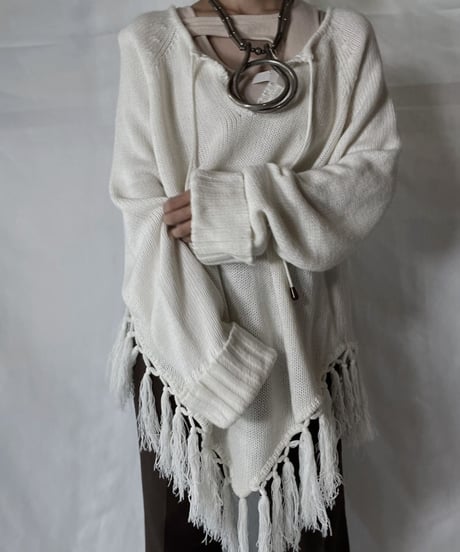 【USED】  Crochet Knit L/S Top⑦/211014-058