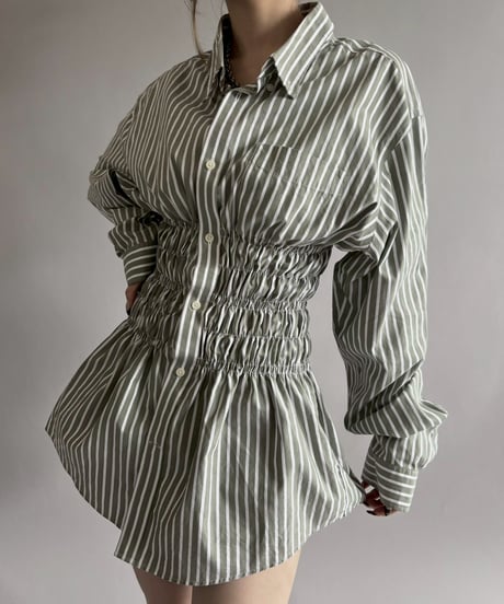 【RE;CIRCLE】 RE Shirring Shirt / 260409-016