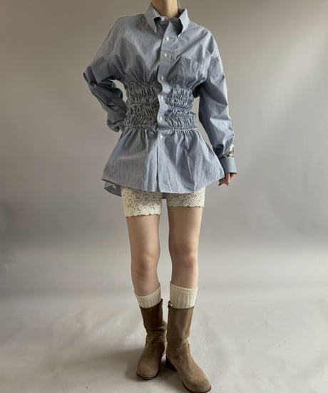 【RE;CIRCLE】 RE Shirring Shirt / 260504-005