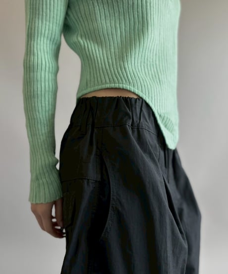 【RE;CIRCLE】 RE Rib Knit Leotard Top / 260416-016