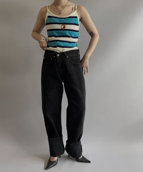 【USED】 Strip Camisole Top / 230819-035