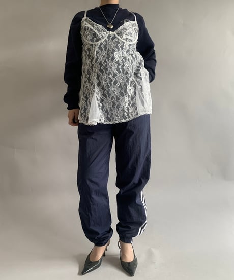 【USED】 lace Patterned Camisole Top /241102-004