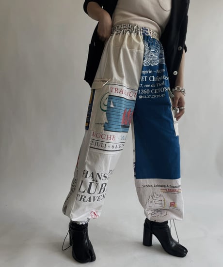 【RE;CIRCLE】 RE Eco-Friendly Bag Draw Cord Pants / 220825-023