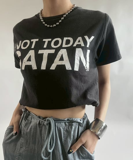 【USED】 RESIZED 00s NOT TODAY SATAN T-Shirt / 250830-026