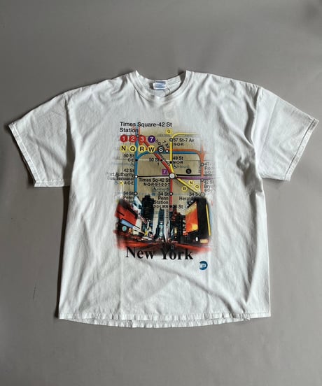 【USED】New York Map T-Shirt /240824-069