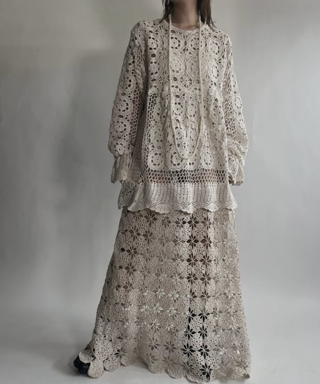 【RE;CIRCLE】 RE Crochet Lace One-piece / 220623-006