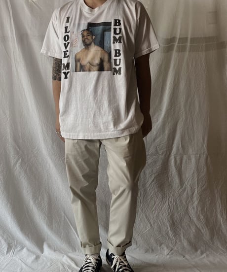 【USED】S/S T-shirt ”I LOVE MY BUM BUM“/210604-051